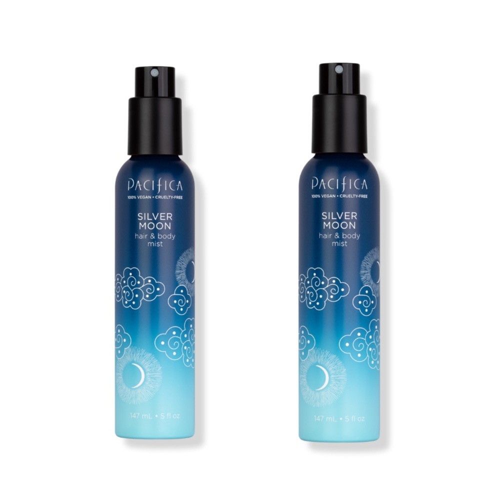 NEW 2x Pacifica Silver Moon Hair & Body Fragrance Full Size